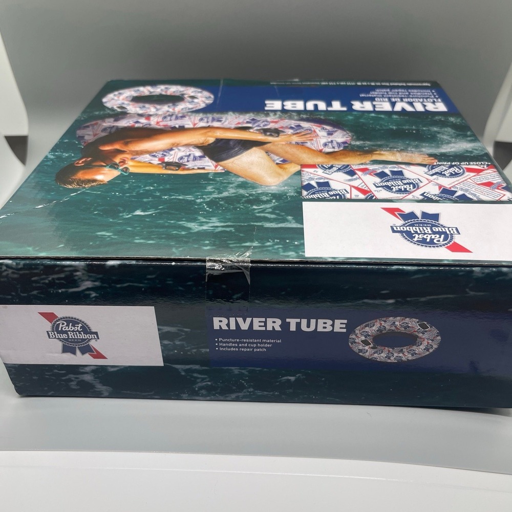 Pabst Blue Ribbon PBR Beer River Tube Inflatable Pool Float Raft New Sealed - Picture 6 of 7